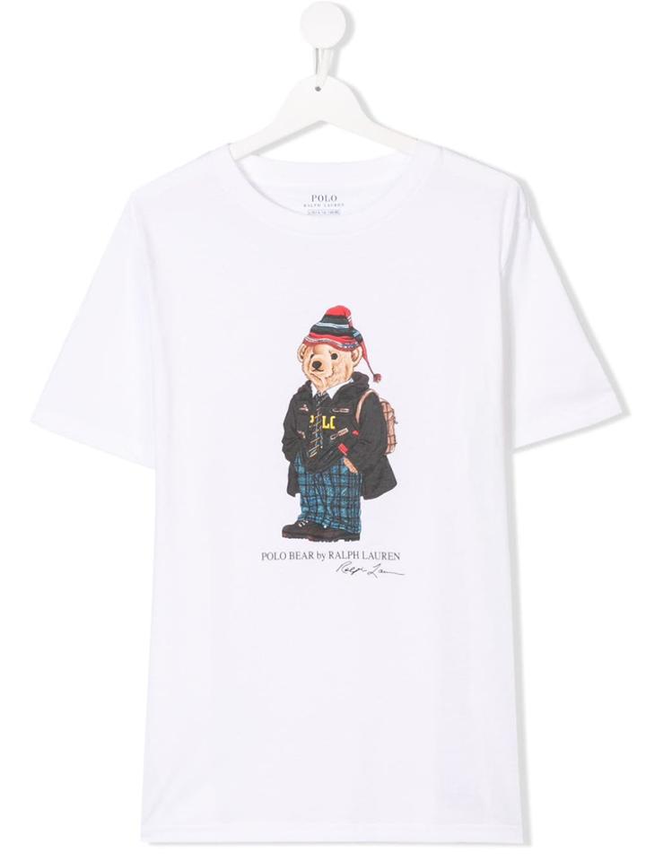 Ralph Lauren Kids Teen Polo Bear T-shirt - White