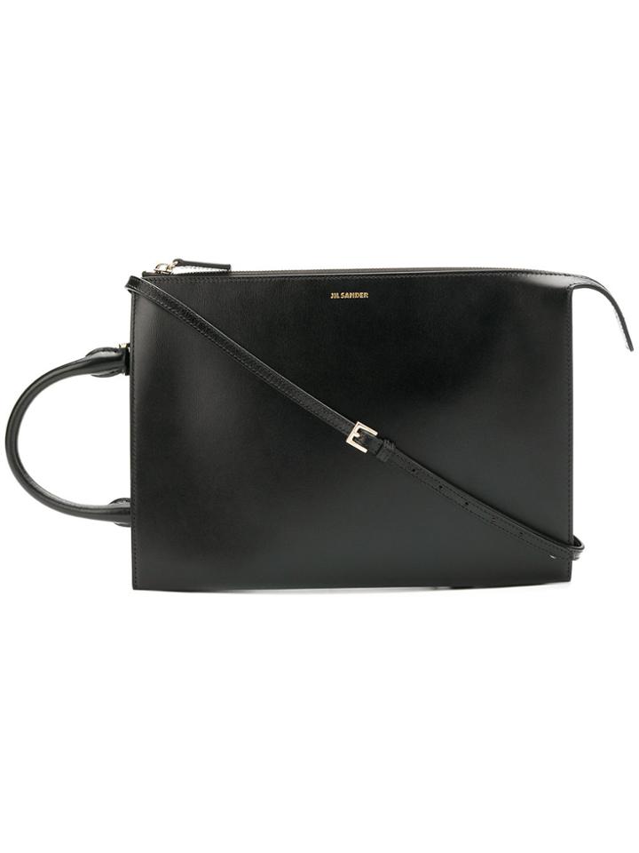 Jil Sander Medium Crossbody Tote - Black