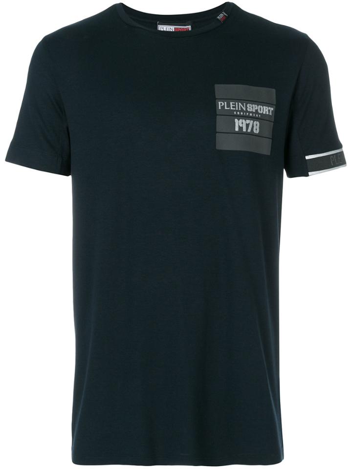 Plein Sport Logo Patch T-shirt - Blue