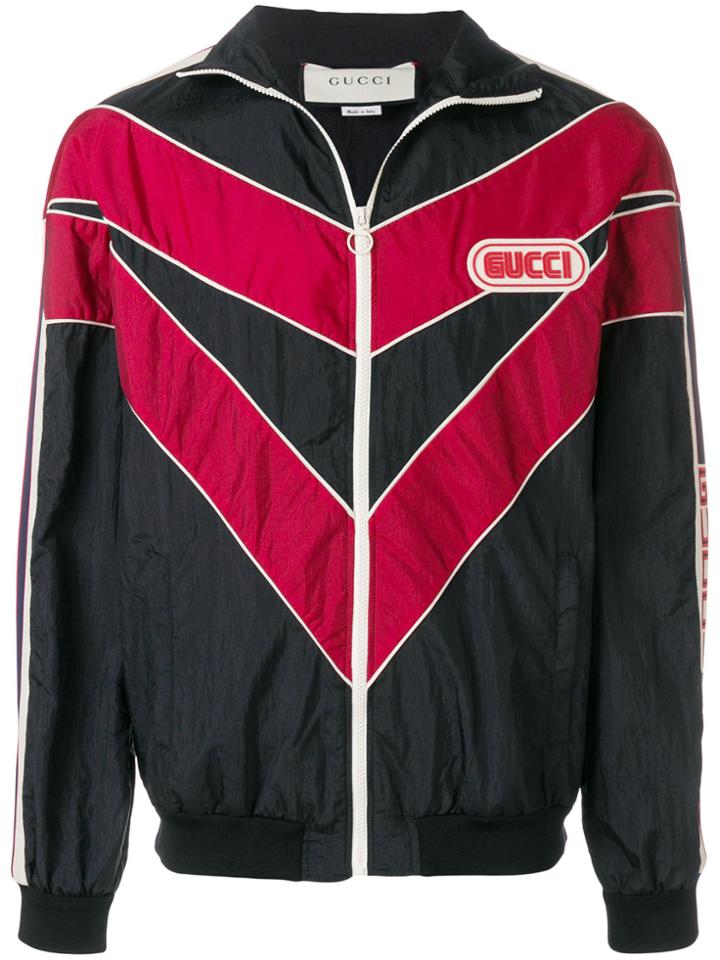 Gucci Chevron Track Jacket - Black