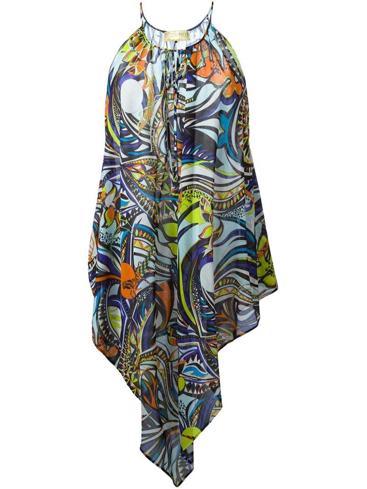 Emilio Pucci Printed Handkerchief Dress