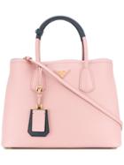 Prada Double Tote Bag - Pink & Purple