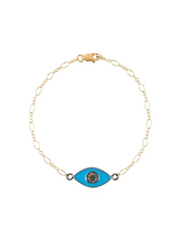 Eye M By Ileana Makri Small Eye Chain Bracelet - Metallic