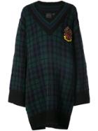 Fenty X Puma Tartan Cable-knit Jumper - Blue