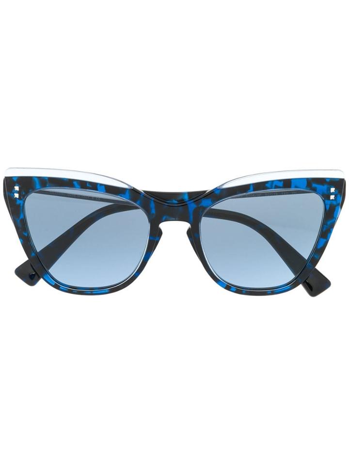 Valentino Eyewear Cat Eye Sunglasses - Blue