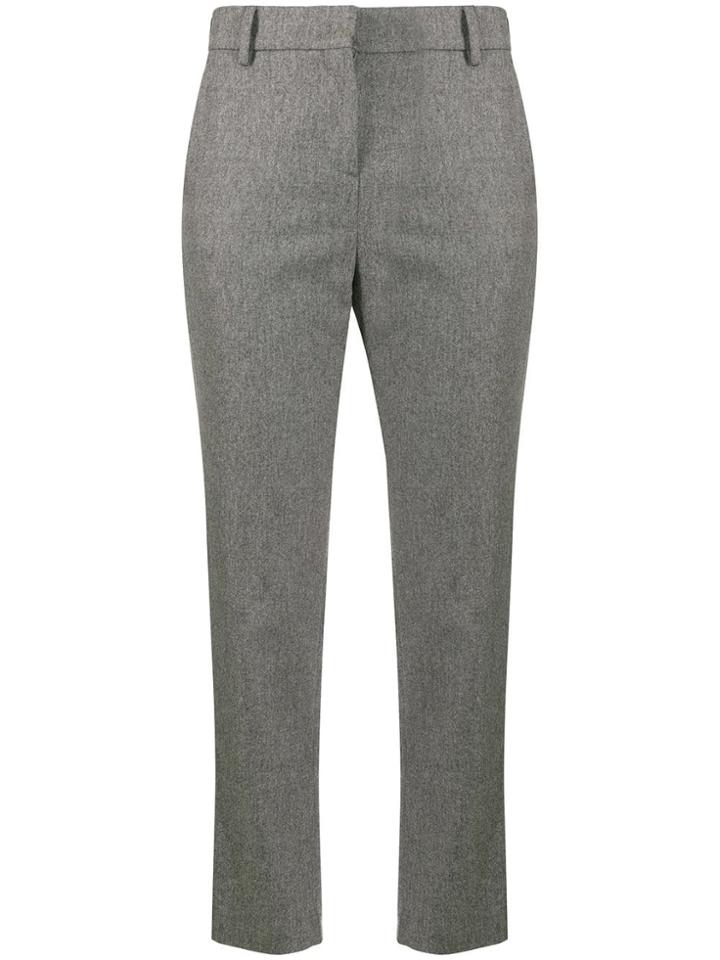 Eleventy Stud-detailing Tailored Trousers - Grey