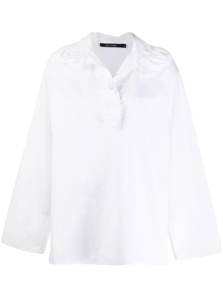 Sofie D'hoore Ruffle Trim Shirt - White