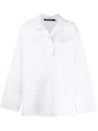 Sofie D'hoore Ruffle Trim Shirt - White