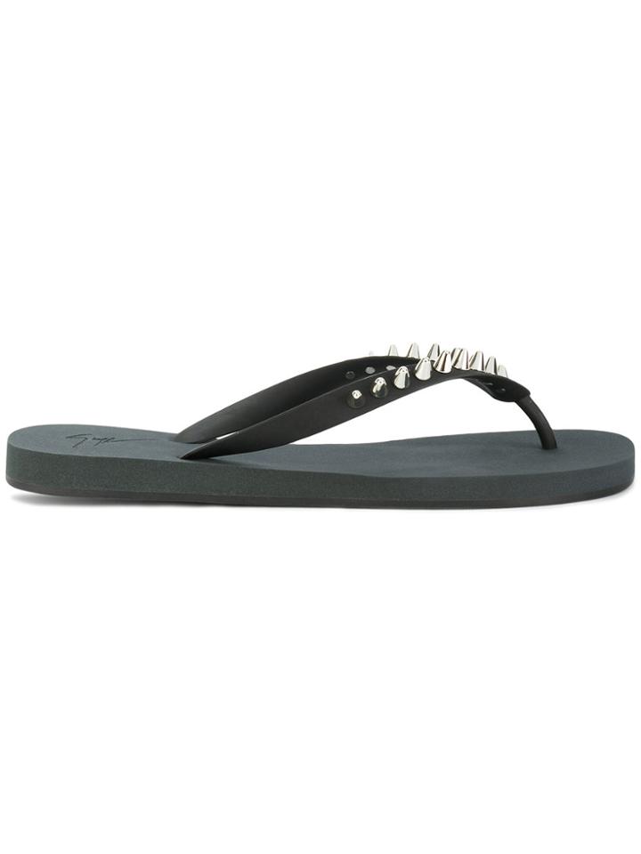 Giuseppe Zanotti Design Florida Chain Flip-flops - Black