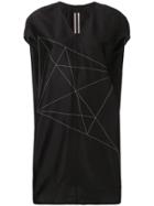 Rick Owens Embroidered Mini Dress - Black