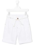Opililai Belted Shorts, Toddler Boy's, Size: 3 Yrs, White