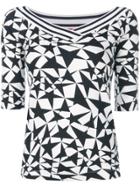 Marc Cain Star-print Knitted Top - Black