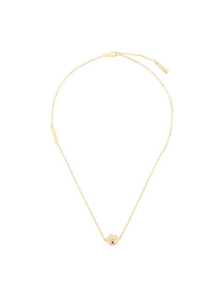 Marc Jacobs Crystal Evil Eye Necklace - Metallic