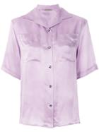 Bottega Veneta Short Sleeve Shirt - Pink & Purple