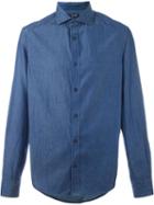 Armani Jeans Denim Shirt, Men's, Size: Large, Blue, Cotton