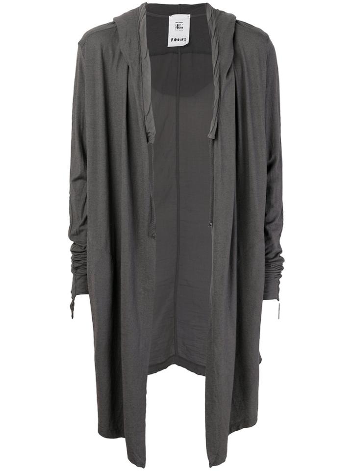 Lost & Found Rooms Oversized Drawstring Cardigan - Grey