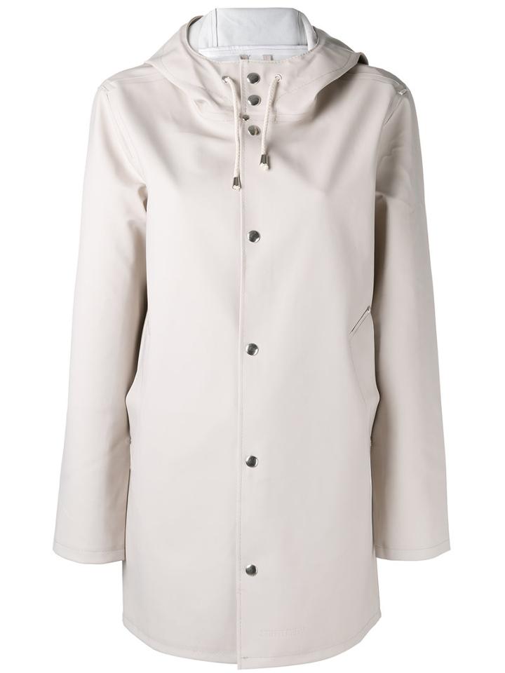 Stutterheim Hooded Raincoat, Women's, Size: Xxxs, Pink/purple, Cotton/polyester