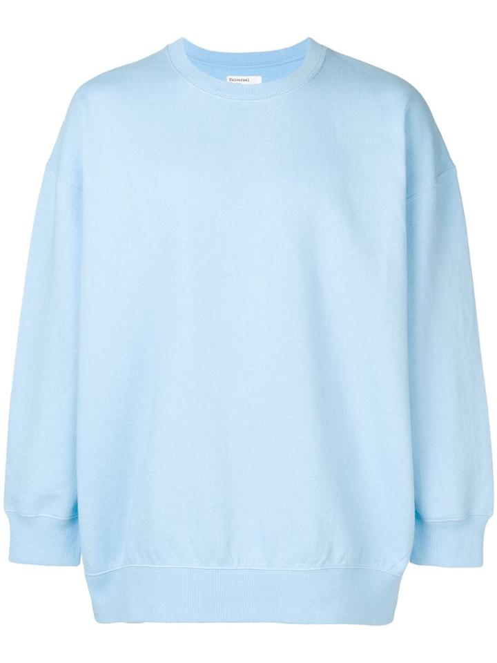 Universal Works Crew Neck Sweatshirt - Blue