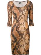 Just Cavalli Snakeskin Dress - Brown
