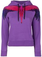 Marcelo Burlon County Of Milan Wing Print Hoodie - Pink & Purple