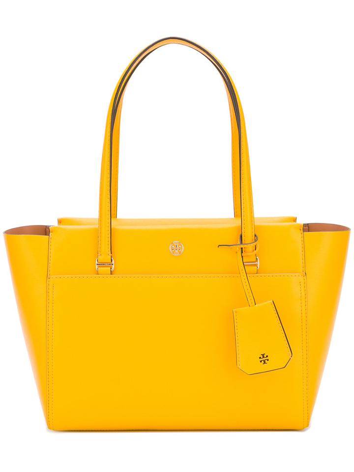 Tory Burch - Zipped Tote Bag - Women - Leather - One Size, Yellow/orange, Leather