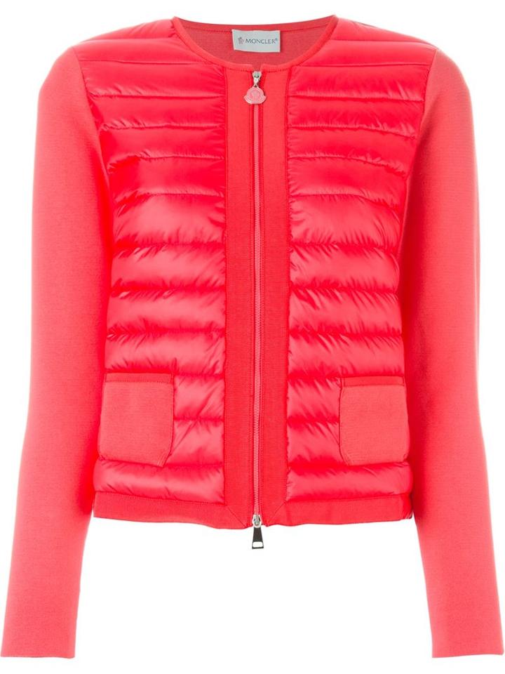 Moncler 'coreana' Jacket, Women's, Size: Small, Red, Polyamide/cotton/feather Down