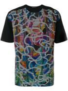Issey Miyake Men Colourful Print T-shirt - Black