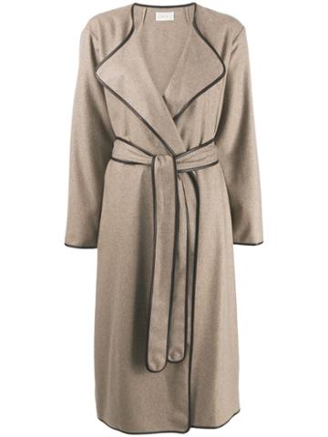 The Row Belted Robe Coat - Brown
