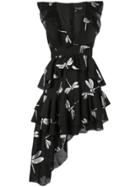 Cynthia Rowley Jetset Dragonfly Mini Dress - Black