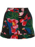 Valentino Tropical Dream Shorts, Size: Xs, Lyocell/silk/spandex/elastane
