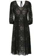 Alcaçuz Linha Midi Dress - Black