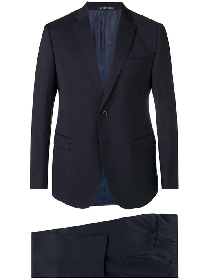 Emporio Armani Slim Fit Two-piece Suit - Black