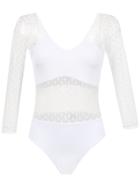 Brigitte Long Sleeved Tulle Body - White