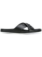 Fendi Embellished Sandals - Black
