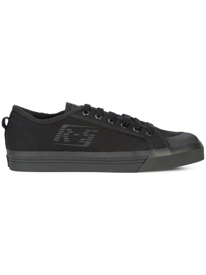 Adidas By Raf Simons Spirit Low Asymm Sneakers - Black
