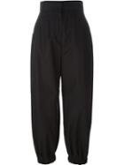 Fendi High Waisted Harem Trousers, Women's, Size: 40, Black, Cotton