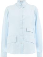 Aalto Longsleeved Pocket Shirt - Blue