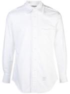 Thom Browne Long-sleeve Frayed Shirt - White