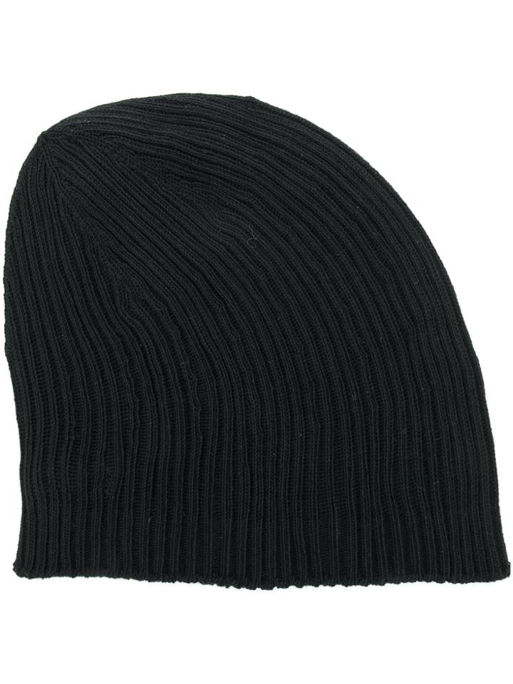 Julius Ribbed Beanie - Black