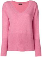 Steffen Schraut V Neck Sweater - Pink