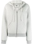 Mm6 Maison Margiela Zip-up Hoodie - Grey