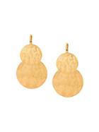 Gas Bijoux Very Diva Earrings, Women's, Yellow/orange, Gold Plated Brass