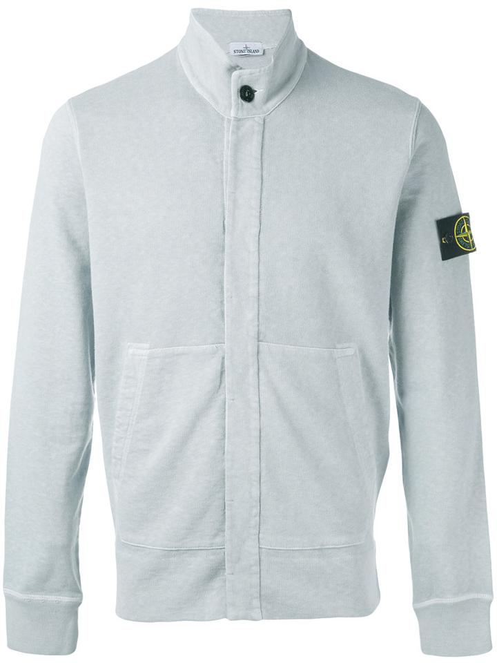 Stone Island - Kangaroo Pocket Jumper - Men - Cotton - L, Grey, Cotton