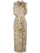 Prada Leopard Print Dress - Brown