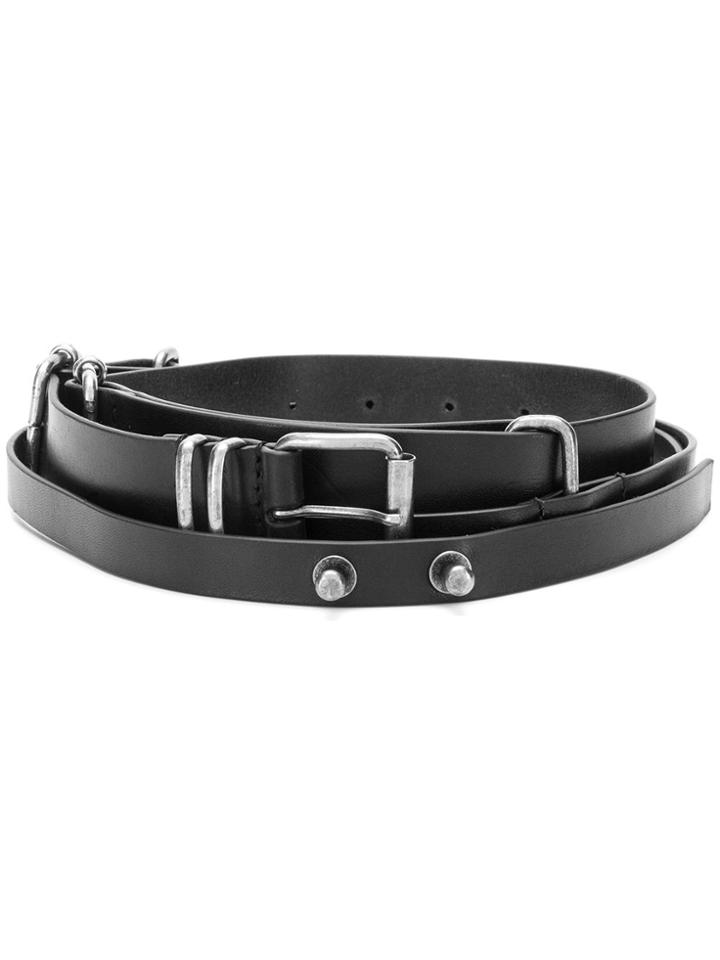 Ann Demeulemeester Elbamatt Lux Belt - Black