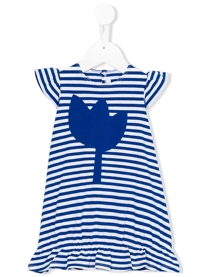Il Gufo - Striped Dress - Kids - Cotton/spandex/elastane - 12 Mth, Blue