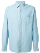 Al Duca D'aosta 1902 Chest Pocket Shirt, Men's, Size: Xxl, Blue, Cotton