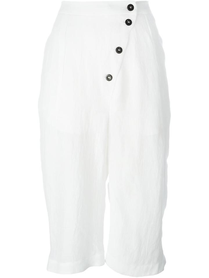 Lost And Found Cropped Button Trousers