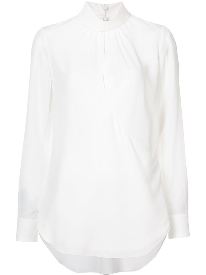 Chloé High Neck Blouse - White