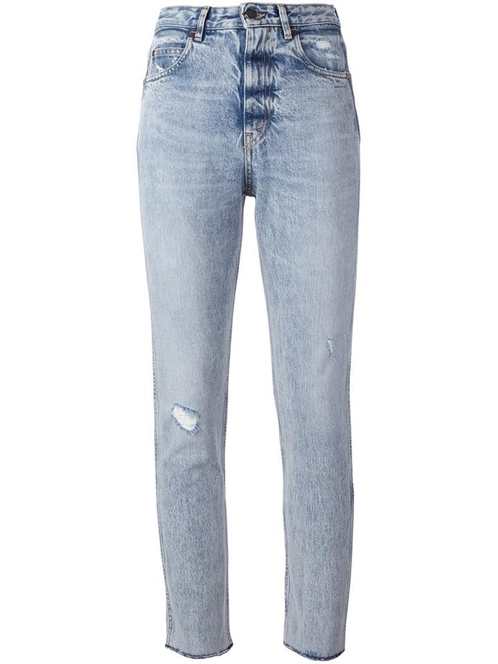 Golden Goose Deluxe Brand Cropped Jeans, Women's, Size: 30, Blue, Cotton